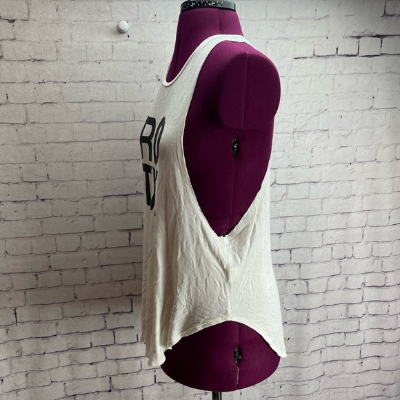 Soulcycle size s/m tank top ROTX river oaks Tx white with black letters - Picture 2 of 5